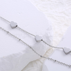 Korean Style Minimalist Double Layer Heart Friendship Bracelet for Women&nbsp;WA9104