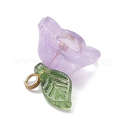 5Pcs Handmade Lampwork & Acrylic Pendants&nbsp;PALLOY-TA00364