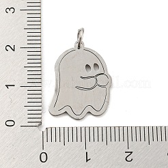 Non-Tarnish Halloween Laser Cut 304 Stainless Steel Pendant&nbsp;LS-STAS-H184-14BP