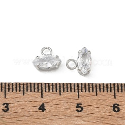 Brass Pave Clear Cubic Zirconia Charms&nbsp;CU-CBAD360-04P-03