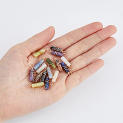 18Pcs 9 Styles Natural Gemstone Pendants&nbsp;FIND-FH0006-44