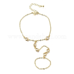 Brass Micro Pave Cubic Zirconia Mittens Bracelets&nbsp;BJEW-C156-01G-04
