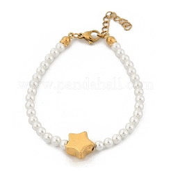 Plastic Imitation Pearl Beads Bracelets for Women&nbsp;BJEW-M056-10G-02
