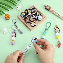 13Pcs 13 Styles Easter Series Silicone Beads&nbsp;SIL-SZ0002-95