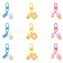 5Pcs Resin Pendant Decorations&nbsp;HJEW-YW00162-01