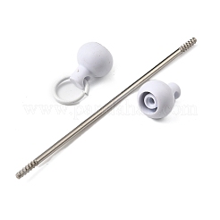 Plastic Beadable Keychain Bar for Jewelry Making DIY Crafts&nbsp;AJEW-C040-01H-1
