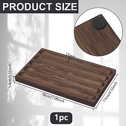 5-Slot Wood Pen Holder&nbsp;ODIS-WH0099-291
