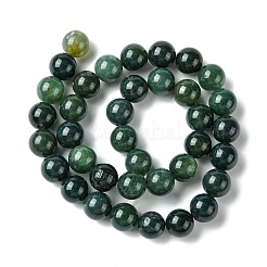Natural Moss Agate Beads Strands&nbsp;X-GSR10mmC001