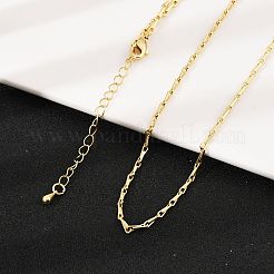 2MM Brass Link Chain Necklaces&nbsp;NJEW-L356-01G