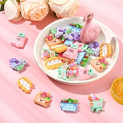 24Pcs 6 Styles Supermarket Theme Opaque Resin Decoden Cabochons Sets&nbsp;RESI-YW0004-06