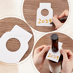 200Pcs 4 Colors Paper Wine Glass Charms Tags&nbsp;AJEW-PH0011-99