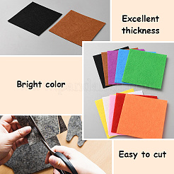 10Pcs 10 Colors Bon-woven Felt Fabric&nbsp;DIY-WH20048-053