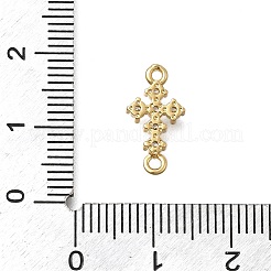 Brass Pave Clear Cubic Zirconia Cross Links&nbsp;KK-D431-011G