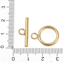 304 Stainless Steel Toggle Clasps&nbsp;STAS-L310-02G