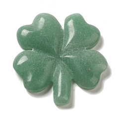 Natural Green Aventurine Carved Clover Figurines Statues for Home Office Tabletop Feng Shui Ornament&nbsp;DJEW-G044-01B