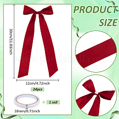 8Pcs Polyester Ribbon Bowknot Decoration&nbsp;HJEW-PH02158