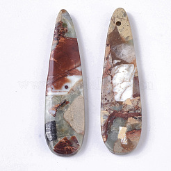 Natural Aqua Terra Jasper Pendants&nbsp;G-S366-006F