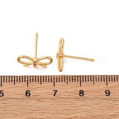 Brass Stud Earring Findings&nbsp;KK-K382-31G