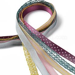 18 Yards 6 Colors Polyester Ribbon&nbsp;SRIB-C001-B03