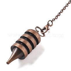 Brass Dowsing Pendulum Big Pointed Cone Pendants&nbsp;KK-H491-02