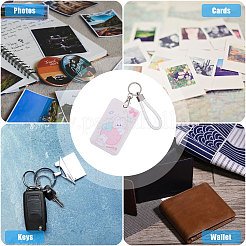 4 Sets 4 Colors ABS Plastic Hand Strap Card Holders&nbsp;AJEW-CA0004-30