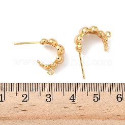 Brass Stud Earring Findings&nbsp;KK-C099-15G