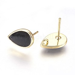 Brass Stud Earring Findings&nbsp;LS-KK-P153-21G-01-NF