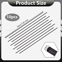 10Pcs Carbon Fiber Bars&nbsp;AJEW-OC0015-01A