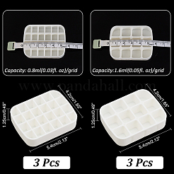 6Pcs 2 Style Plastic Empty Watercolor Paint Pan Sets&nbsp;AJEW-PH0011-30