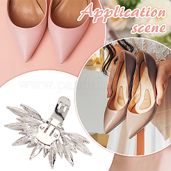 1 Pair Alloy Rhinestone Shoe Buckle Clips&nbsp;AJEW-MA0001-06P