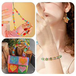528Pcs 12 Style Electroplate Transparent Glass Beads&nbsp;GLAA-TA0002-31