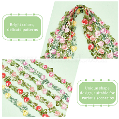 6 Yards 6 Colors Polyester Lace Trim&nbsp;OCOR-PH0001-61