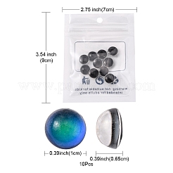 Translucent Glass Cabochons&nbsp;GLAA-YW0001-50