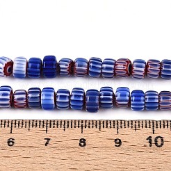 Handmade Millefiori Glass Chevron Beads Strands&nbsp;LAMP-T021-27A-03