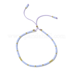 5Pcs Adjustable Glass Cylinder Seed Beads Slider Bracelet Sets&nbsp;BJEW-JB11455