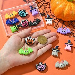 15Pcs 15 Styles Halloween Theme Silicone Focal Beads&nbsp;SIL-CJ0002-05