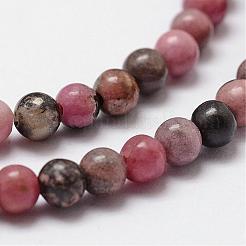 Natural Rhodonite Beads Strands&nbsp;G-D840-59-10mm