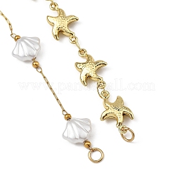 Ocean 304 Stainless Steel Starfish Link Chain Bracelet Making&nbsp;AJEW-JB01651