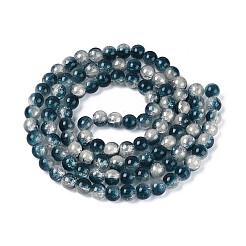 Transparent Crackle Glass Bead Strands&nbsp;GLAA-T025-8mm-02D