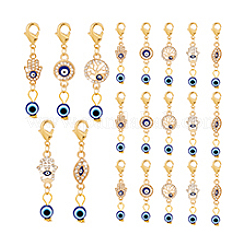 20Pcs Evil Eye Theme Pendant Decorations&nbsp;HJEW-PH0001-77