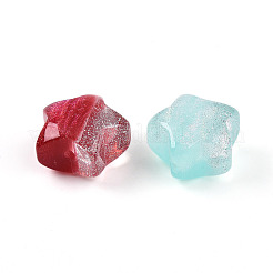 Two Tone Transparent Resin Beads&nbsp;RESI-N042-03A