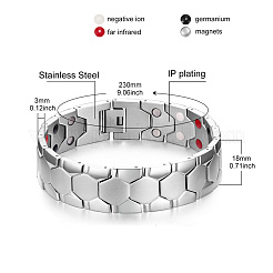 Stainless Steel Panther Chain Watch Band Bracelets&nbsp;JB673A