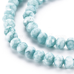 Opaque Baking Paint Glass Beads Strands&nbsp;EGLA-N006-009A-A04