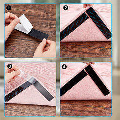 AHADEMAKER 20Pcs 2 Style PU Self Adhesive Non Slip Carpet Stickers&nbsp;FIND-GA0005-66