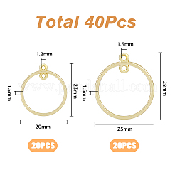 40Pcs 2 Style Alloy Connector Charms&nbsp;FIND-FH0007-15