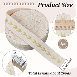 Polycotton Jacquard Arrow Ribbon&nbsp;OCOR-WH0078-170D