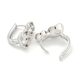 Brass Hoop Earring Findings&nbsp;KK-S386-01P