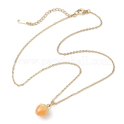 Flower Epoxy Resin Pendant Necklaces&nbsp;NJEW-JN05047