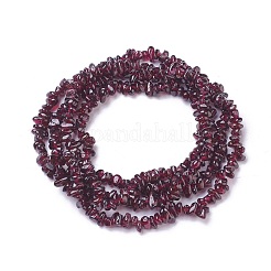 Natural Garnet Chip Beads Strands&nbsp;X-G-L491-06