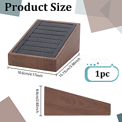 PU Leather Slant Back Ring Organizer Display Stands&nbsp;RDIS-WH0016-18A